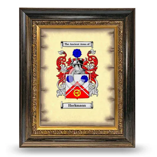 Hackmann Coat of Arms Framed - Heirloom