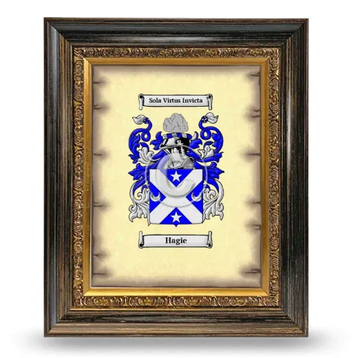 Hagie Coat of Arms Framed - Heirloom