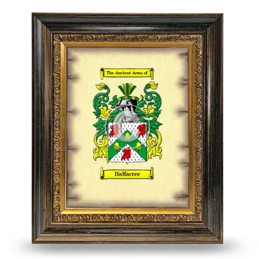 Halfacree Coat of Arms Framed - Heirloom