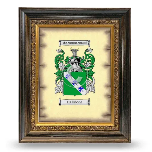 Hallibone Coat of Arms Framed - Heirloom