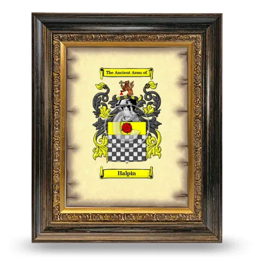 Halpin Coat of Arms Framed - Heirloom