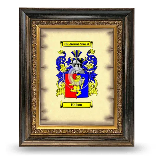 Halton Coat of Arms Framed - Heirloom