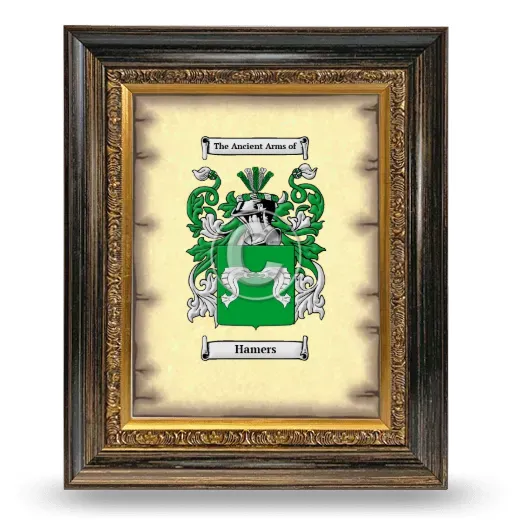 Hamers Coat of Arms Framed - Heirloom
