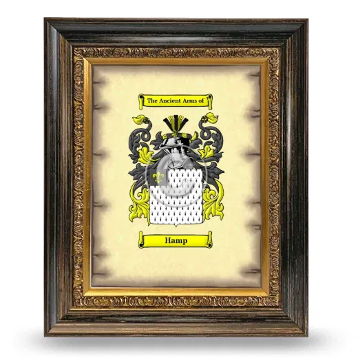 Hamp Coat of Arms Framed - Heirloom