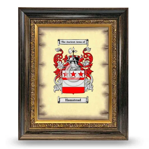 Hamstead Coat of Arms Framed - Heirloom