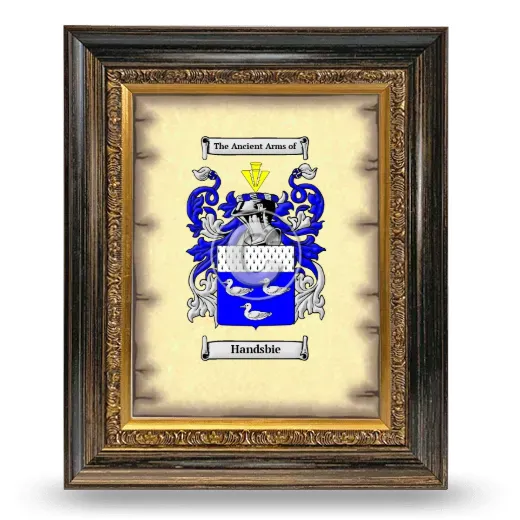 Handsbie Coat of Arms Framed - Heirloom