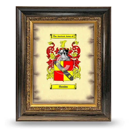 Hanim Coat of Arms Framed - Heirloom