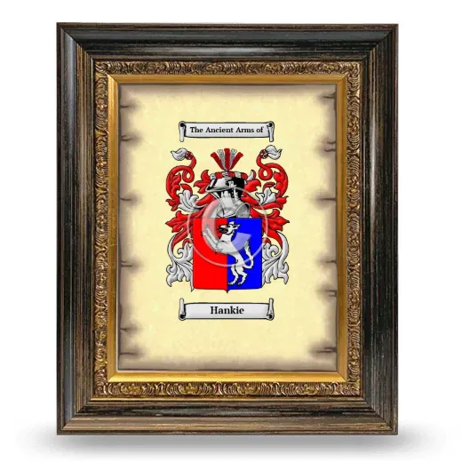 Hankie Coat of Arms Framed - Heirloom