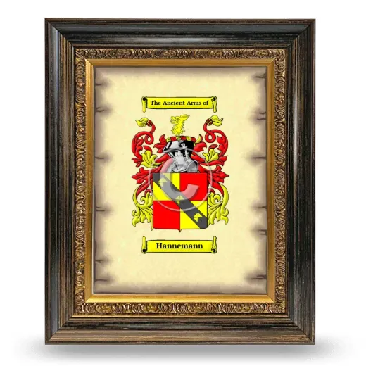 Hannemann Coat of Arms Framed - Heirloom