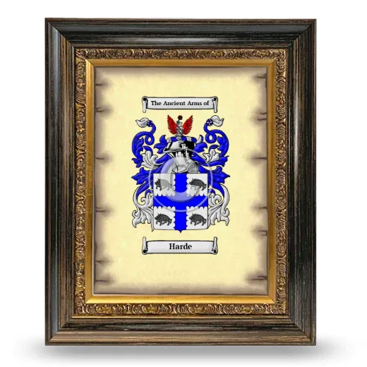 Harde Coat of Arms Framed - Heirloom