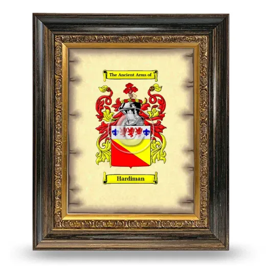 Hardiman Coat of Arms Framed - Heirloom