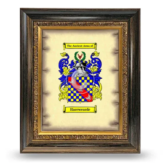 Harewearde Coat of Arms Framed - Heirloom