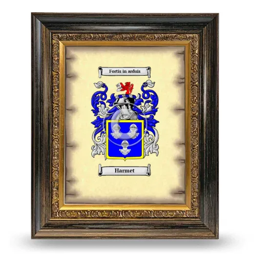Harmet Coat of Arms Framed - Heirloom