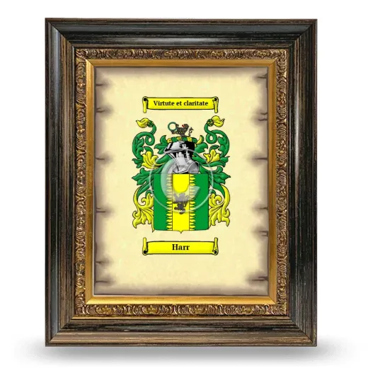 Harr Coat of Arms Framed - Heirloom