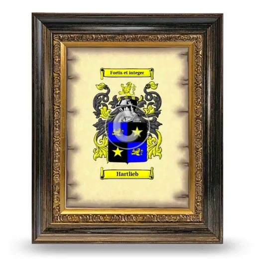 Hartlieb Coat of Arms Framed - Heirloom