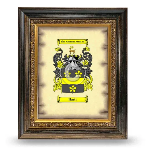 Hartt Coat of Arms Framed - Heirloom