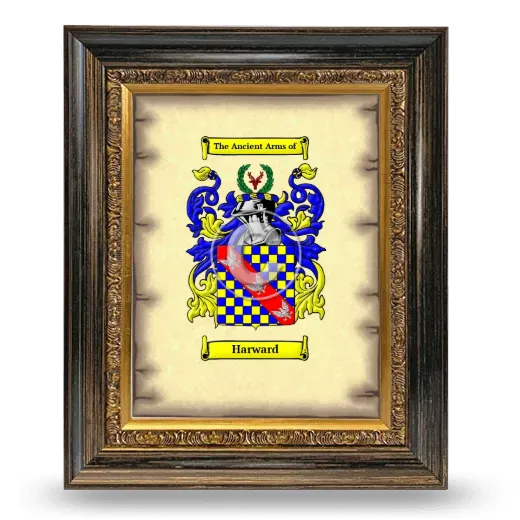 Harward Coat of Arms Framed - Heirloom