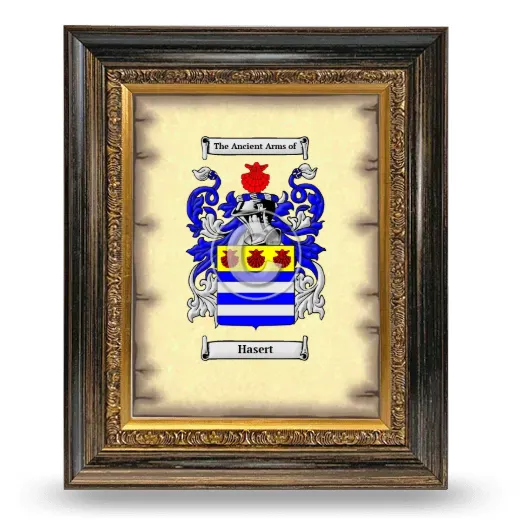 Hasert Coat of Arms Framed - Heirloom
