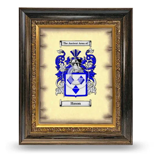 Hason Coat of Arms Framed - Heirloom