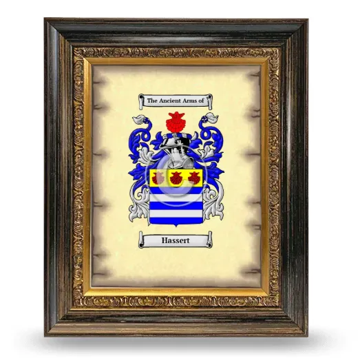 Hassert Coat of Arms Framed - Heirloom