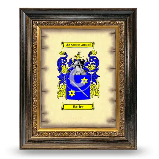 Hatlee Coat of Arms Framed - Heirloom
