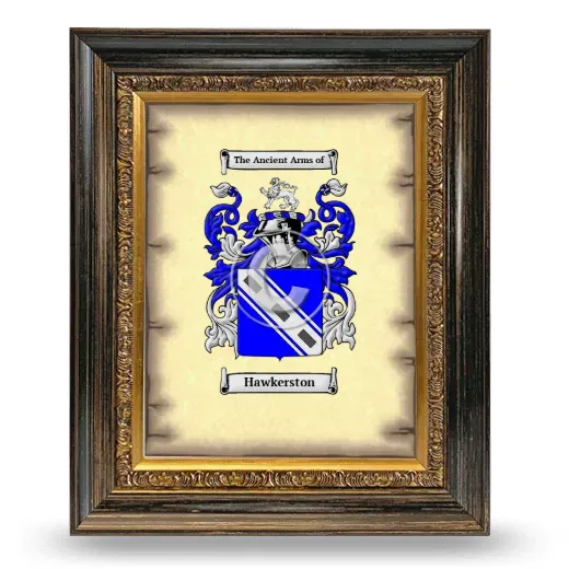 Hawkerston Coat of Arms Framed - Heirloom