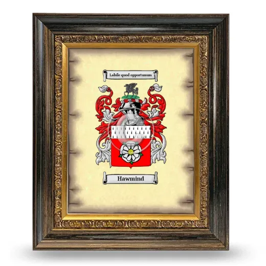 Hawmind Coat of Arms Framed - Heirloom