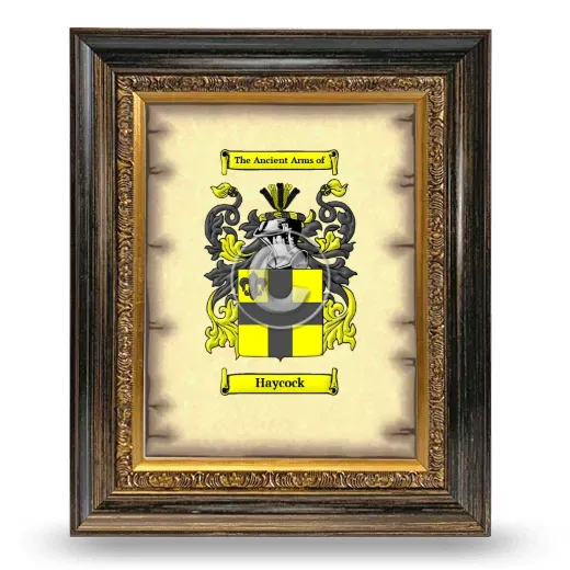 Haycock Coat of Arms Framed - Heirloom