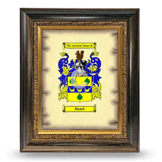 Hazel Coat of Arms Framed - Heirloom