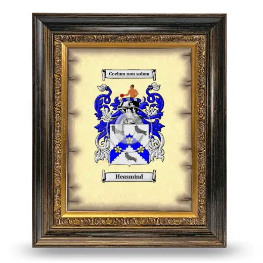 Heasmind Coat of Arms Framed - Heirloom