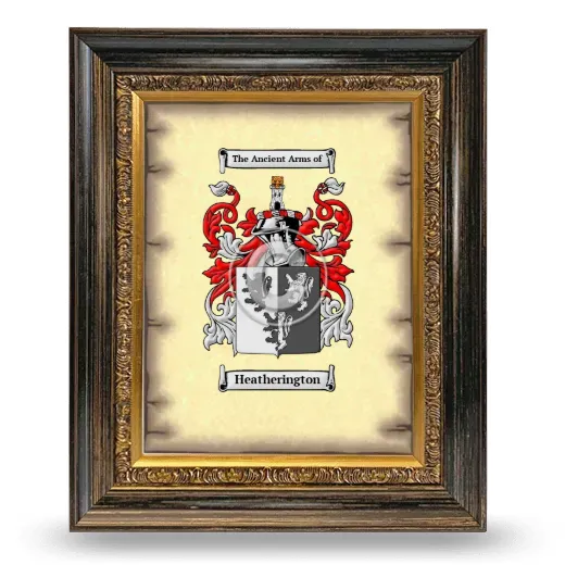Heatherington Coat of Arms Framed - Heirloom
