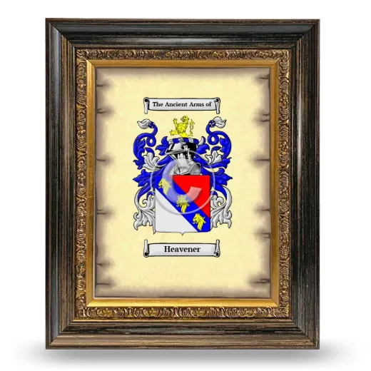 Heavener Coat of Arms Framed - Heirloom