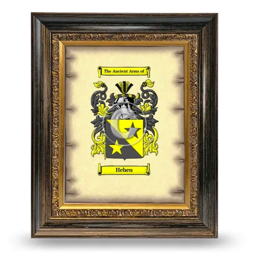 Hehen Coat of Arms Framed - Heirloom
