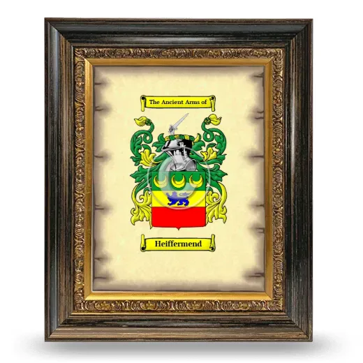 Heiffermend Coat of Arms Framed - Heirloom