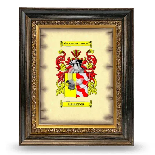 Heinichen Coat of Arms Framed - Heirloom