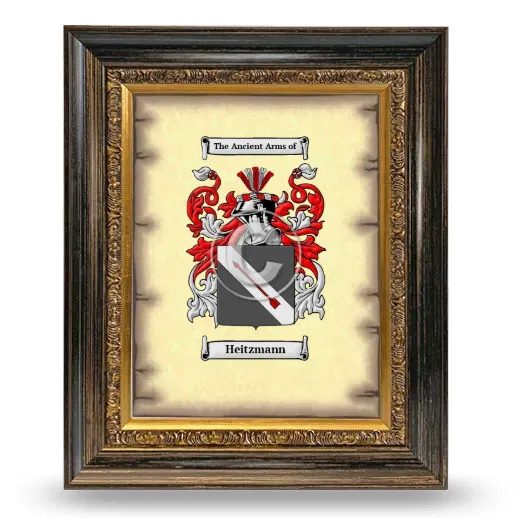 Heitzmann Coat of Arms Framed - Heirloom
