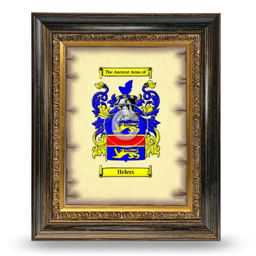 Helers Coat of Arms Framed - Heirloom