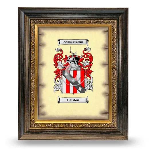 Helston Coat of Arms Framed - Heirloom