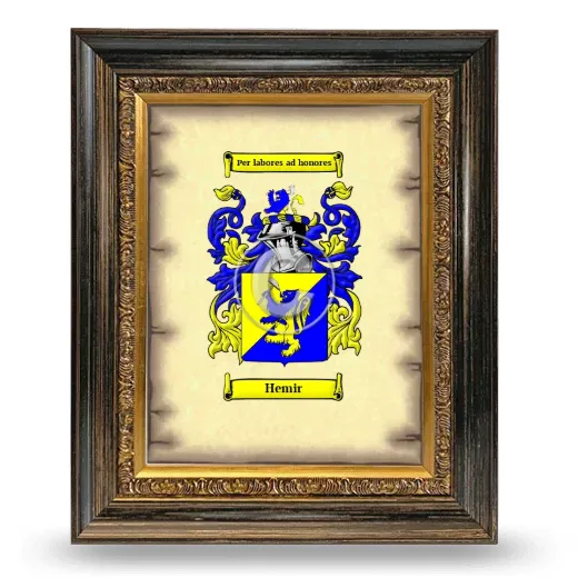 Hemir Coat of Arms Framed - Heirloom