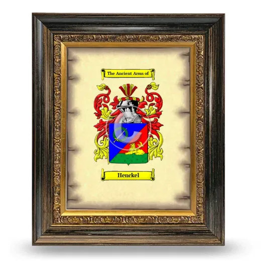 Henckel Coat of Arms Framed - Heirloom