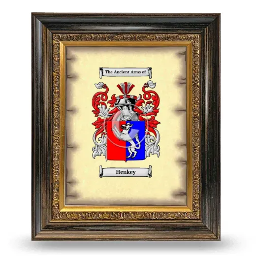 Henkey Coat of Arms Framed - Heirloom