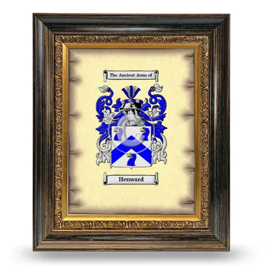 Henward Coat of Arms Framed - Heirloom
