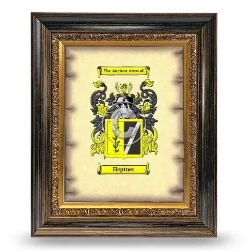 Heptner Coat of Arms Framed - Heirloom