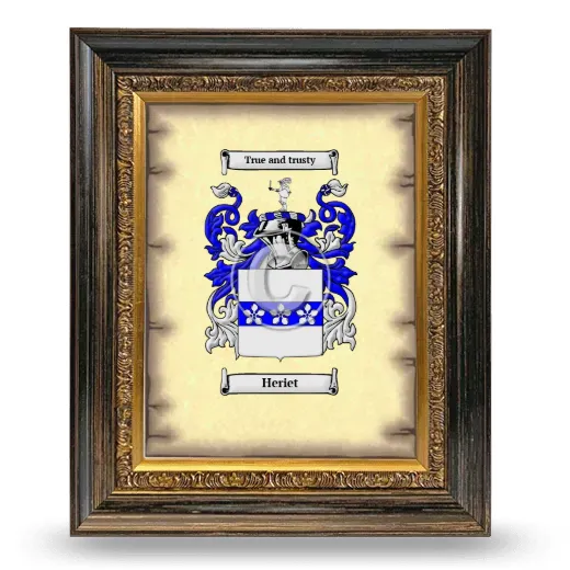 Heriet Coat of Arms Framed - Heirloom