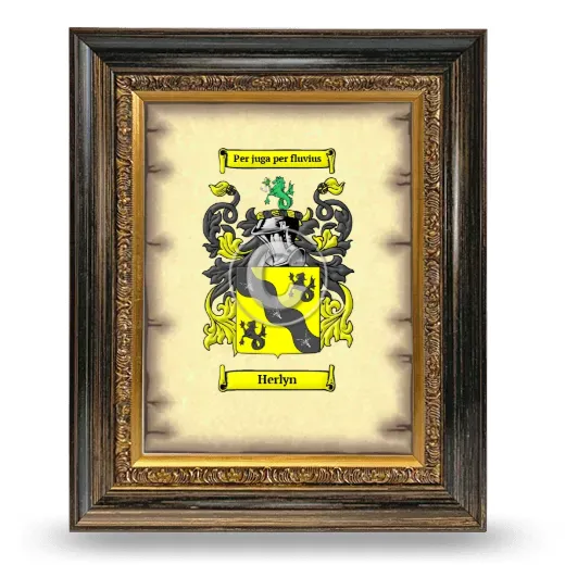 Herlyn Coat of Arms Framed - Heirloom