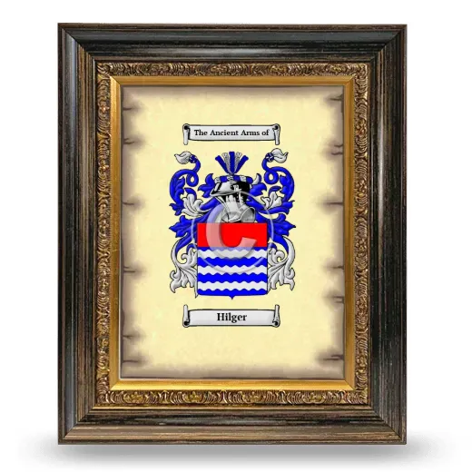 Hilger Coat of Arms Framed - Heirloom