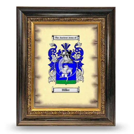 Hiller Coat of Arms Framed - Heirloom