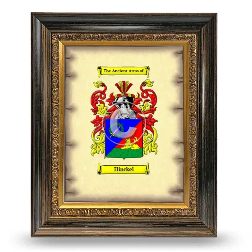Hinckel Coat of Arms Framed - Heirloom