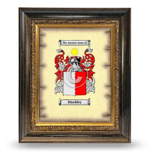 Hinckley Coat of Arms Framed - Heirloom