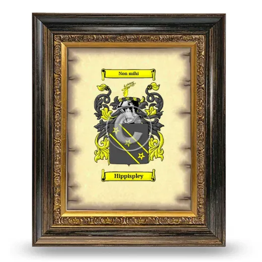 Hippispley Coat of Arms Framed - Heirloom
